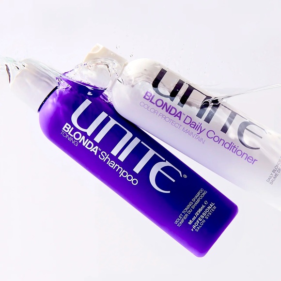 UNITE BLONDA TONING SHAMPOO + BLONDA DAILY CONDITIONER FULL SIZE8 oz